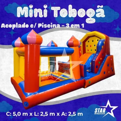 Aluguel de Piscina de Bolinhas e Escorrego Infantil