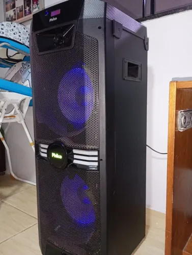 Caixa Philco - 1700W/Rms. Muito potente 2 Falantes 12Polegadas e bem Grande - ótimo estado