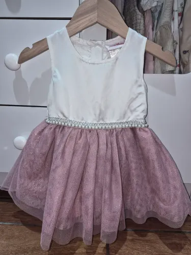 Vestido de festa Litlle Lass, tamanho 12meses