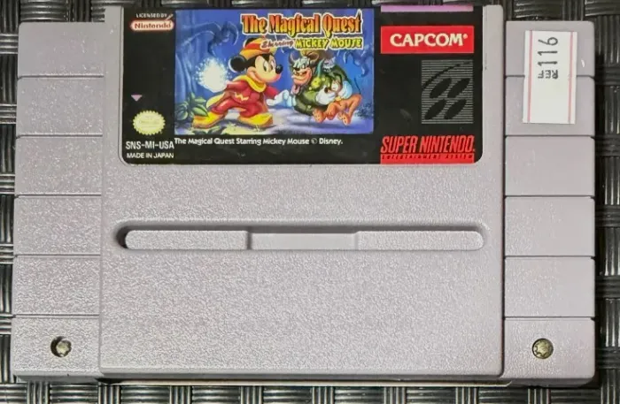 The Magical Quest Starring Mickey Mouse Original SNES Super Nintendo