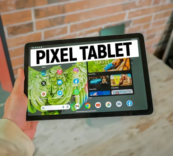 Pixel Tablet com case, película, caixa e dock station que dá um ótimo som imersivo LEIA !