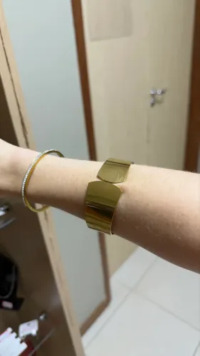 Braceletes em aço inoxidável 