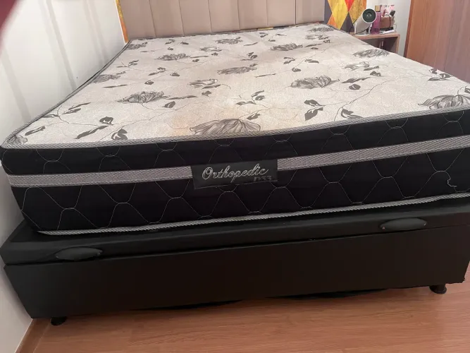Cama casa baú + colchão 