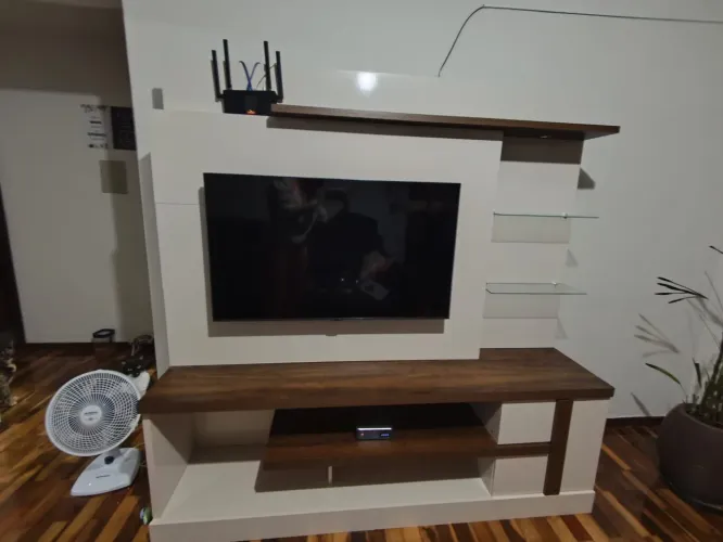 Rack com painel para TV de até 55''