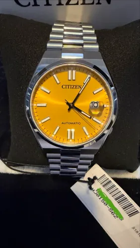Relógio Citizen Tsuyosa Sport Aço Yellow 40 mm