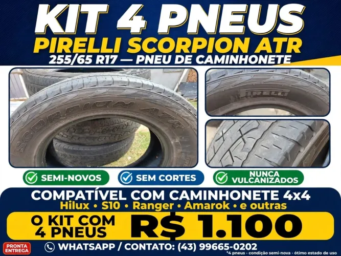 PNEU CAMINHONETA 4x4