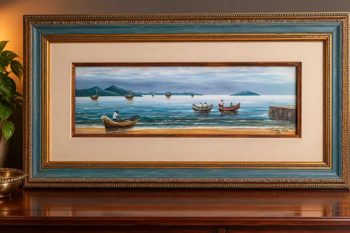 Quadro "Marinha" - Cristina Heino (1995)