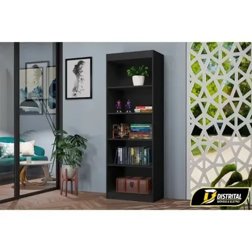 Armário Livreiro 4 Prateleiras Caio Oferta