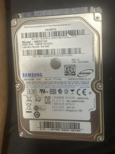 Hd notebook Samsung, 320g
