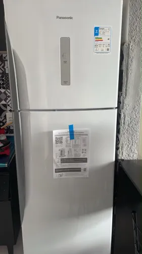 Geladeira Panasonic 391 litros frots free antibacteriana branca 220v aceito negociações 