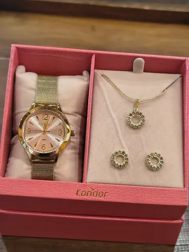 Relógio feminino kit Condor novo original e 15 meses de garantia.