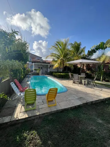 Casa com piscina em condomínio beira-mar - 4 quartos - Praia dos Carneiros