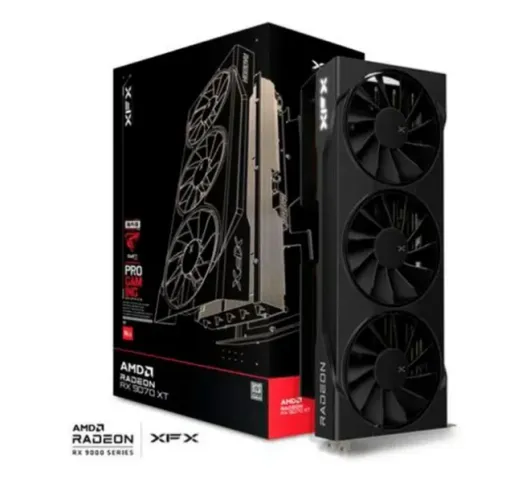 Placa de Vídeo AMD Radeon RX9070 XT XFX Swift Triple Fan 16GB GDDR6