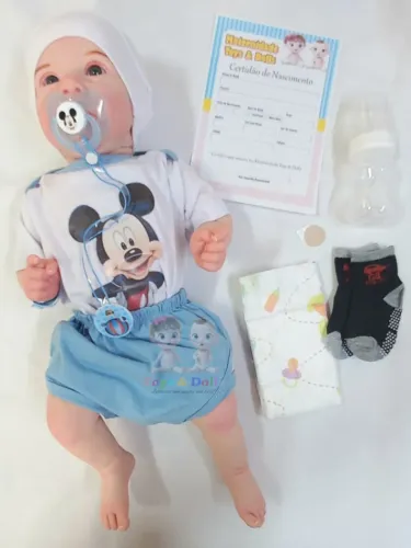Bebê reborn corpo de silicone - Pintura realista - Menino e menina