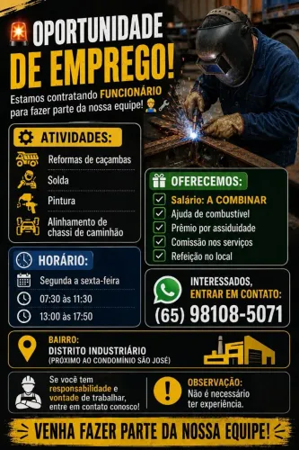 Preciso de ajudante de oficina