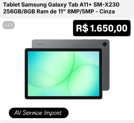 Tablet Samsung Galaxy tab A11 - AV Service Import 