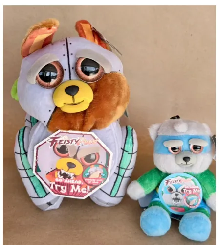 Feisty Pets Burro machine com chaveiro