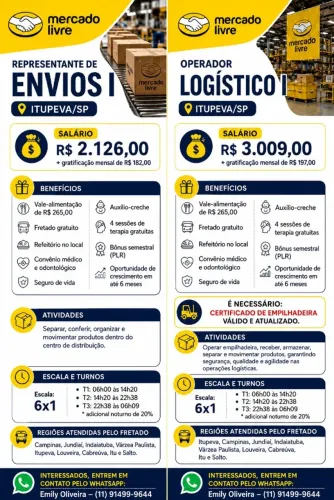OPERADOR LOGÍSTICO | CAMPINAS