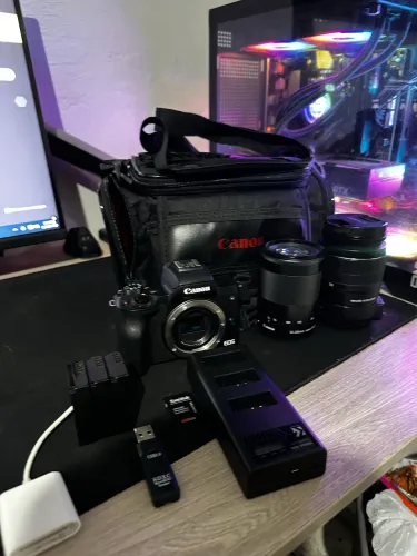 Vendo kit completo de fotografia (canon M50)