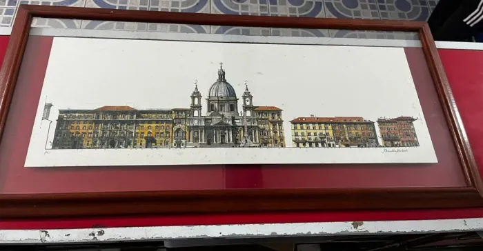 Quadro Piazza Navona Lá Storia Italiano