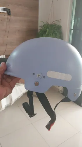 Capacete scooter eletrica azul