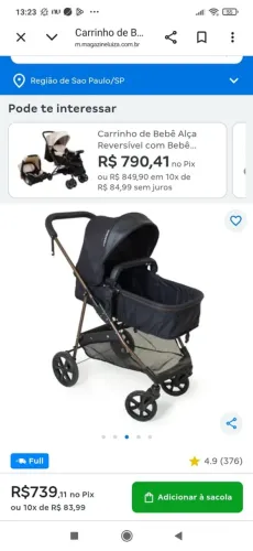 Carrinho de Bebê Moisés