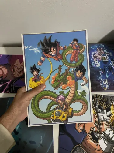 5 Quadros Dragon ball alta resolução 