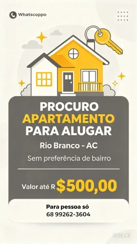 Procura apartamento para pessoa sozinha