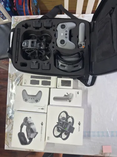 Drone DJI avata completo 4 baterias  com controle FPV