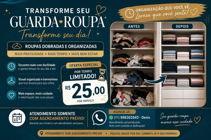 Organizo Seu Guarda-Roupa | Promoção Limitada
