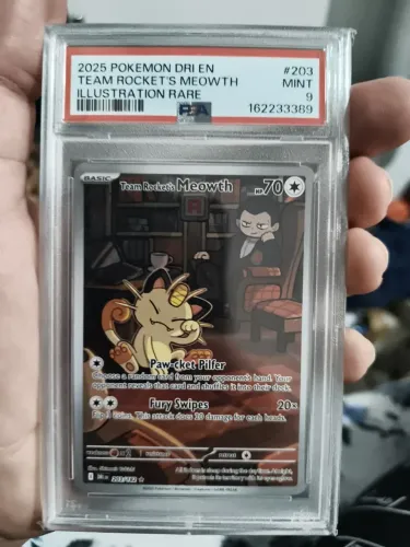 Team Rocket's Meowth 203 - EN. - PSA9 - Destined Rivals 2025 - ORIGINAL - Pokémon - Carta