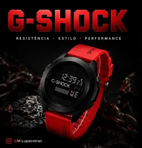 Relógio G Shock - Vermelho 