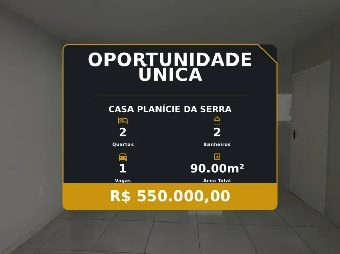 Casa Moderna em Planície da Serra: Oportunidade Imperdível!