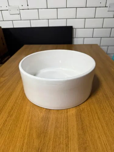 Cuba porcelana artesanal branca