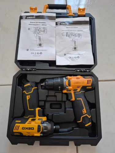 Parafusadeira/furadeira e chave de impacto DEKO 12v