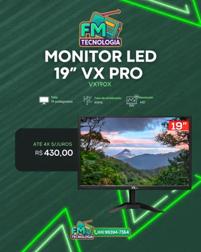 Monitor 19 | NOVO 