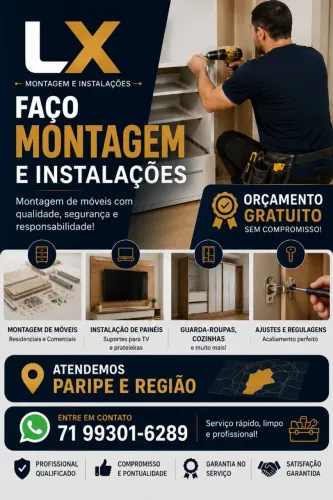 Montagem e instalação de móveis