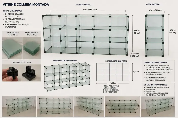 Vitrine de vidro
