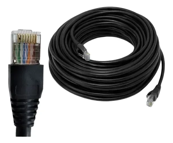 Cabo De Rede Cat6 15m Metros 15m Cat 6 - Com Rj45 - Taquara 