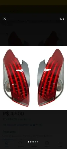 Par Lanterna Traseira Peugeot 308 2011 2012 2013 2014 2015 2016 2017 Peugeot
