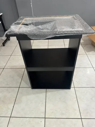 Armário para cooktop preto novo