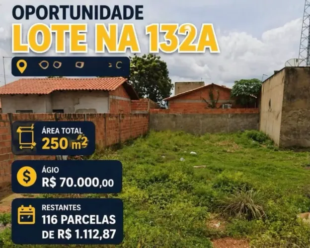 1305 sul arso 132 , LOTE - AGIO, frente p nascente murado em L