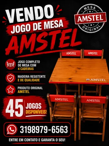 Mesa para bar e restaurante 