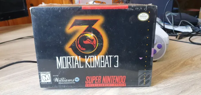 Mortal kombat 3 lacrado de fábrica super nintendo Snes lacrada