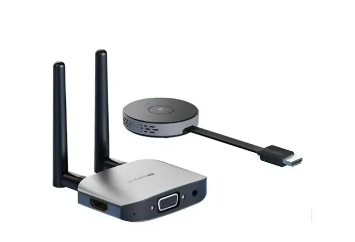 Transmissor Receptor HDMI VGA e P2 Sem Fio 50 Metros