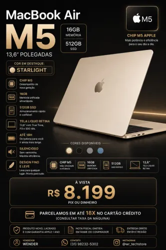 MacBook Air M5 | LACRADO | COM NF