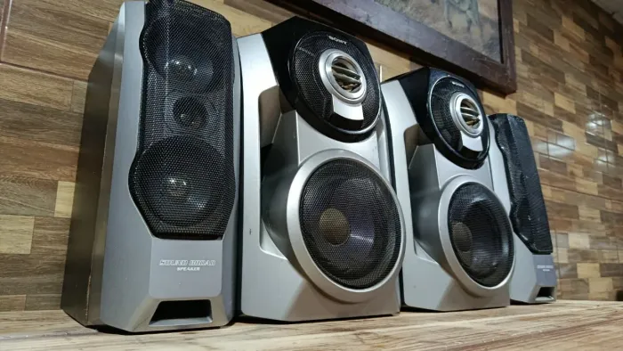4 Caixas Sony Originais MHC-DX8 SS-DX8 + SS-RS158 - Excelente Estado