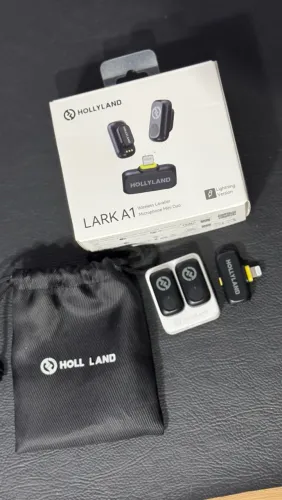 MICROFONE LAPELA HOLLYLAND LARK A1 - PARA LIGHTINING