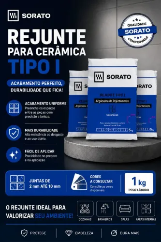 Rejunte Cerâmico ou Porcelanato ou Acrílico Sorato Entrega na Grande Florianópolis