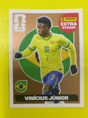 Figura RARA - Extra Sticker - Vinicius Junior - BRONZE - 2026